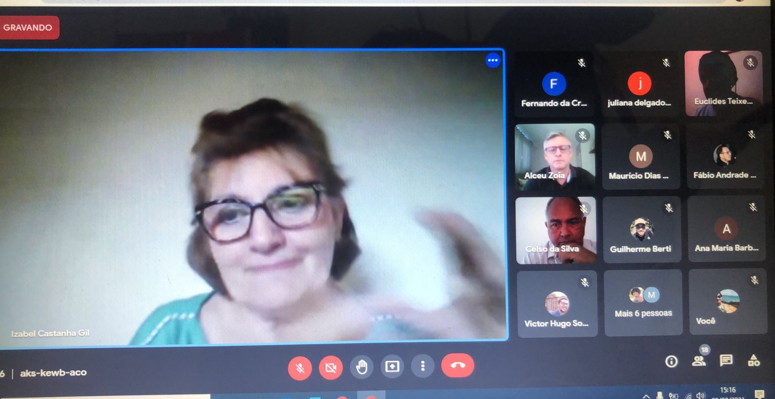 Dra. Izabel Castanha Gil (UNIFAI) conduzindo mesa-redonda on-line no II CCI da RedeCT. A Professora Izabel lidera um grupo de pesquisadores sobre Guardiões de Sementes Crioulas e Cultura Tradicional Sertaneja. Image